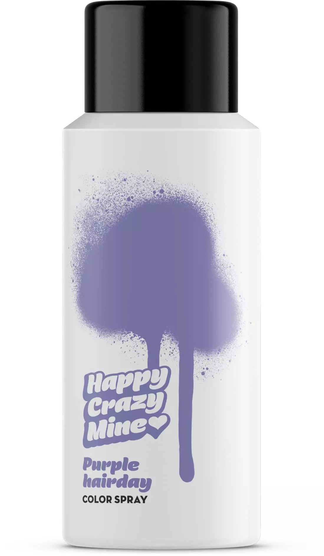 Happy crazy mine 
color spray purple